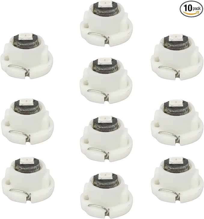 WLJH Ice Blue A/C Climate Heater Control Dash Indicator Light Switch Led Bulbs Replacement Kit For Camry Corolla Tacoma Matrix, Pack of 10