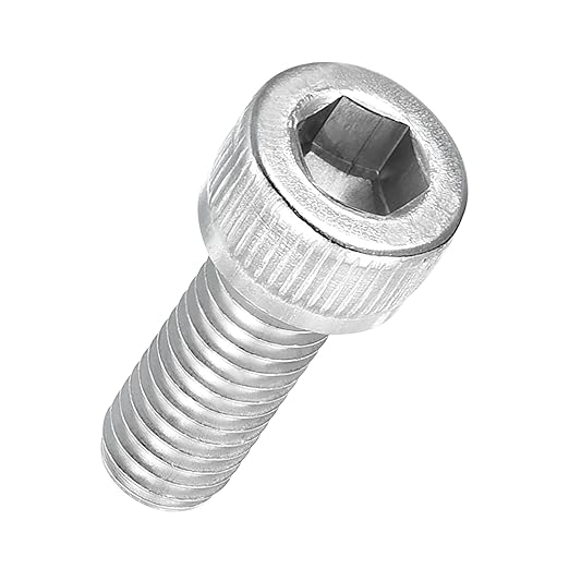 Kozelo 50pcs Socket Head Cap Screws - [M6-1 x 16mm] 304 Stainless Steel Allen Socket Drive for Electrical Motor 3D Printing Fan Engine Replacement Use, Silver