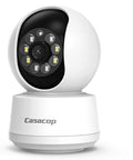Smart Security Camera, 1080p Home Security Camera, Pan & Tilt 2.4Ghz Indoor IP Camera, with Person, Vehicle, Animal Detection, Phone App 2-Way Audio, Compatible with Alexa and Google Assistant
