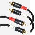 Devinal 10FT RCA Cables, 2RCA to 2RCA Audio Cable, Male Stereo RCA Cord Shielded Braided for Home Theater, HDTV, Amplifiers, Hi-Fi Systems, Car Audio, Speakers