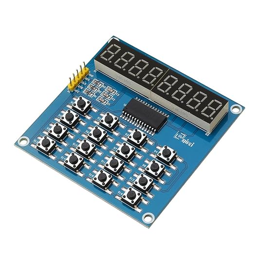 2PCS TM1638 LED Display 8Bit Digital Tube Module 16 Keys 3-Wire Control Keyboard for Arduino DIY