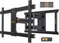 Perlegear Long Arm Full Motion TV Wall Mount for 55–120 inch TVs up to 225 lbs, Pre-Assembled TV Mount with Long Extension, Swivel & Tilt, Fits 16″/18″/24″ Wood Studs, Max VESA 900x600mm, PGXLF03B