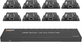 KEQINX 4K 1x8 HDMI Extender Splitter 70m/230ft HDMI Over Ethernet Splitter POC Satellite TV Splitters