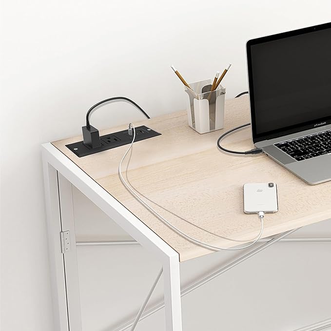 20W Recessed Power Strip USB C Fast Charge Desk Power Outlet Type C Flush Mounted Extension Power Plug for Conference Countertop Desktop Drawer Sofa ETL Listed 10ft Power Cord