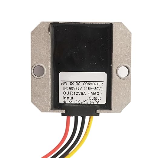 Proshopping DC-DC Buck Converter, 15-90V to 12V 8A Waterproof Step Down Converter, Golf Cart Voltage Regulator Reducer, 24V 36V 48V 60V 72V to 12V 96W Small Step Down Module