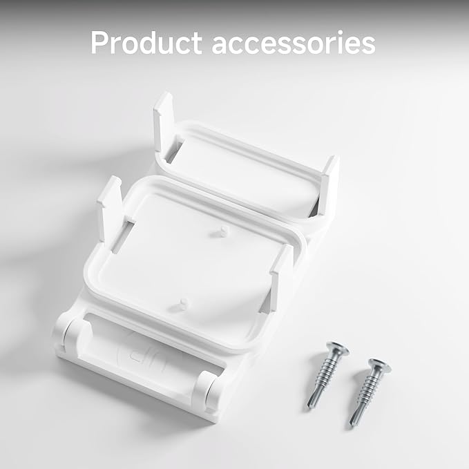 Garage Door Bracket for SimpliSafe Alarm Contact Sensor | Secure Mount with Quick-Snap Clip & Screws | Easy Install Accessory (Sensor Not Included)