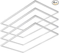 Nothing BUT LEDs 2x4 FT Edge-Lit Frame LED Flat Panel Light, 5CCT Selectable 3000K-6500K & 40W/50W/60W, 7500LM, 0-10V Dimmable, Drop Ceiling Lights Grid Fixture, ETL & DLC Listed, 100-277V, 4 Pack