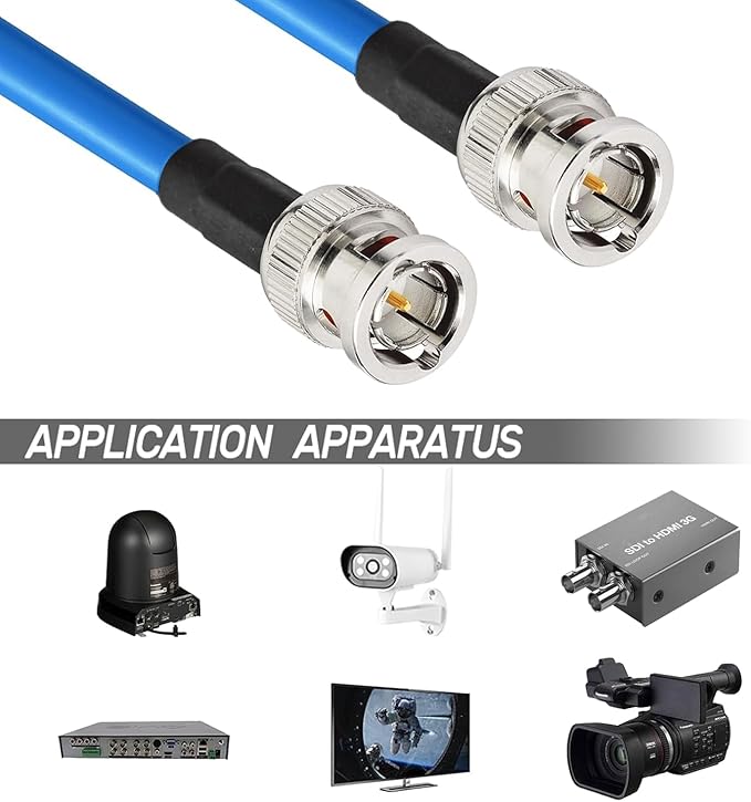 Superbat SDI Cable BNC Cable 3G/6G/12G (Belden 1694A)，100ft,Supports HD-SDI/3G-SDI/4K/8K，SDI Video Cable Precision Video Cable(1Pcs)