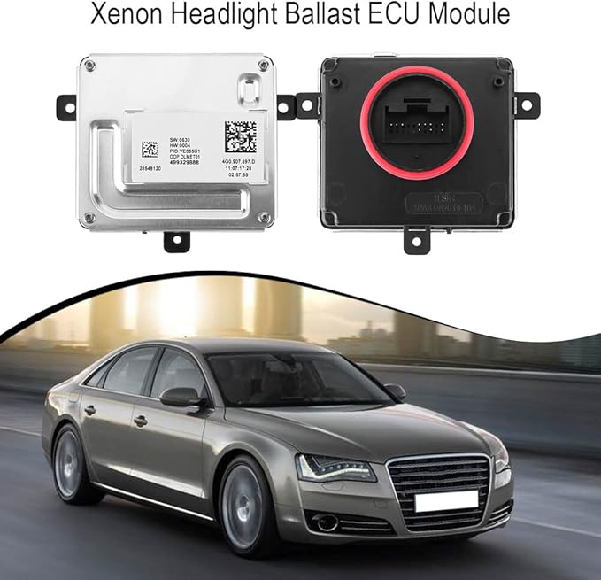 Headlight Control Module, Ballast Headlight Modul, Xenon HID Ballast, Compatible for A4 A5 A6 Q3 Q5 TT VW CC, Daytime Running Light Module DRL Control Ballast Unit 4G0907697D