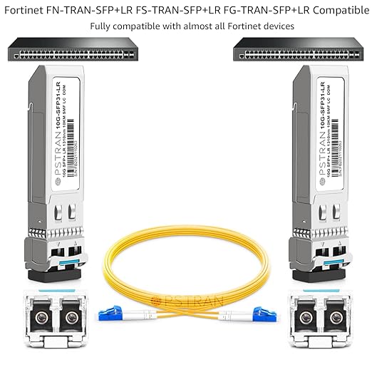 OPSTRAN 10GBASE-LR SFP+ Optical Transceiver Module Compatible with Fortinet FN-TRAN-SFP+LR FS-TRAN-SFP+LR FG-TRAN-SFP+LR 1310nm 10km DDM Duplex LC SMF