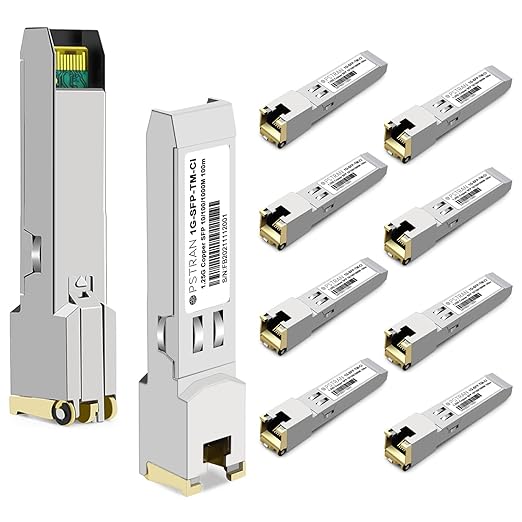 OPSTRAN 10/100/1000BASE-T SFP SGMII Copper Transceiver Module Compatible with Cisco GLC-TA RJ45 100m cat5e/6 10 Pack