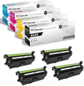 CS Replacement Toner Cartridge Compatible with HP MFP M680z CF320X Black CF321A Cyan CF323A Magenta CF322A Yellow 4 Color Set