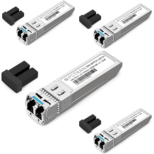OPSTRAN 10GBASE-LR SFP+ Optical Transceiver Module Compatible with Juniper QFX-SFP-10GE-LR EX-SFP-10GE-LR SRX-SFP-10GE-LR 10G SFP+ LR 1310nm 10km DDM Duplex LC SMF 4 Pack