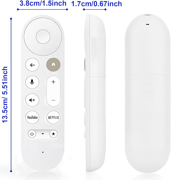 Upgrade New Replacemen Remote Voice Control Only for Chromecast-Google-TV 4K/ HD, for Google TV Streamer (4K) Box