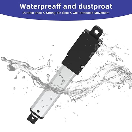 3 Inch 4.5lbs Mini Stroke 12V 4.5lbs Electric Linear Actuator 1.2"/sec Linear Motion Actuator with Brackets for Cabinets, Robotics, Home Automation, Window Opener(20N, 75mm)