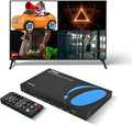 Quad Multi Viewer 4 in 1 Out by OREI HDMI Switcher 4 Ports Seamless Switcher and IR Remote Support 1080P for PS4/PC/DVD/Security Camera, HDMI Switch VGA Output - HD-401MV