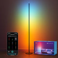Lepro OE1 AI Corner Floor Lamp, Smart RGBICW LED Corner Lamp with Music Sync, Alexa Enabled, Personalized AI Lighting Designer, Modern Standing Lamp for Living Room/Bedroom,1000LM,2.4G WiFi, No Remote