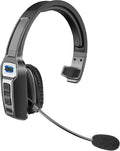 Sarevile Trucker Bluetooth Headset, V5.2 Wireless Headset with Upgraded Microphone AI Noise Canceling, On Ear Bluetooth Headphone with Mute for Driver Office Call Center (Black)