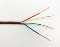 EASTWIRE 18/4 50ft Thermostat Wire, Solid Copper Wire, 18 Gauge Conductor, ETL Listed CL2 Power Limited Circuit Cable for Indoor/Outdoor Low Voltage Applications Use,Brown