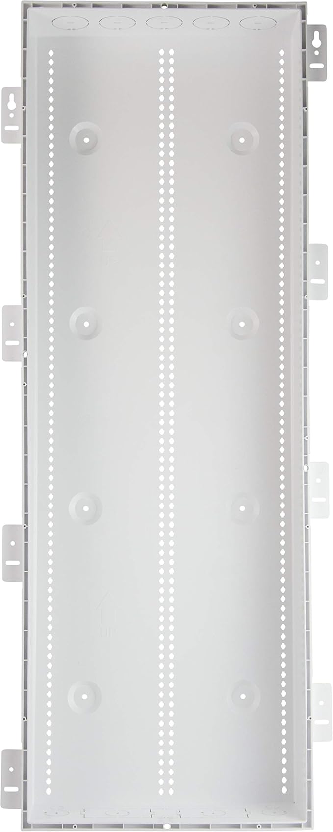 Legrand - OnQ 42 Inch Media Enclosure, Wifi Electrical Box, Cable Management Box for Distribution of Networking Service, Recessed Media Box Lets Signal Through, White, ENP4250-NA
