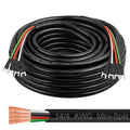 MOOKEERF 14/4 AWG Mini-Split Cable - 25FT 14 AWG 4 Conductor Control Cable 300V Stranded Oxygen-Free Pure Copper Wire for Mini Split Air Conditioner,Heat Pump,HVAC Systems and Speaker Systems
