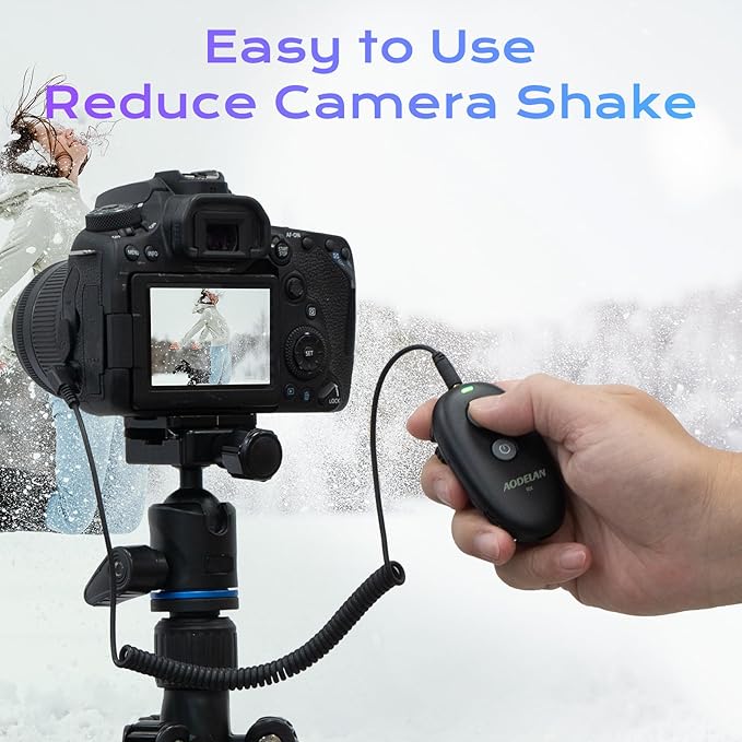 Upgraded USB-C Rechargeable Wireless Remote Control,AODELAN Camera Shutter Release Compatible with Panasonic S5IIX, BS1H, GH6, GH5II, GH4, GH3, FZ1000II, FZ2500, FZ300