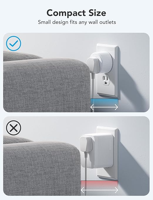 Govee Smart Plug, WiFi Plugs Work with Alexa & Google Assistant, Smart Outlet with Timer & Group Controller, WiFi Outlet for Home, No Hub Required, ETL & FCC Certified, 2.4G WiFi Only, 2 Pack