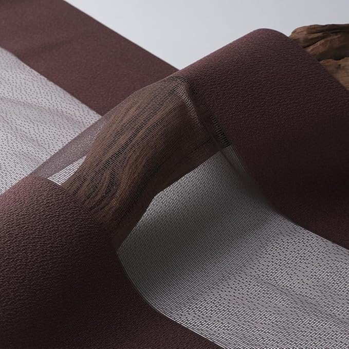 Blindify Motorized Sheer Vertical Blinds, Light Filtering Smart Rechargeable Vertical Window Blinds for Sliding Glass Door Customize(Misty Brown)