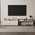 YQJJGL Solid Wood TV Stand for TVs up to 65 Inch， Walnut TV Stand with Storage and Shelf for Living Room, Bedroom, Office