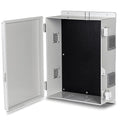 Namunanee Outdoor Electrical Junction Box, ABS Water Resistant Enclosure with Internal Mounting Panel & Hinged Cover, 15.7" H* 11" L* 5.9" W
