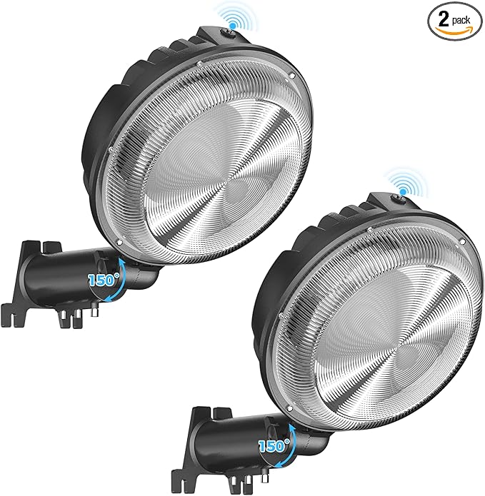 AIKVSXER LED Barn Lights 160W 24000LM Yard Area Light Dusk to Dawn Outdoor Lighting 6500K Security Flood Light IP66 Waterproof for Garden Garages Street Warehouse Farmhouse 2 Pack