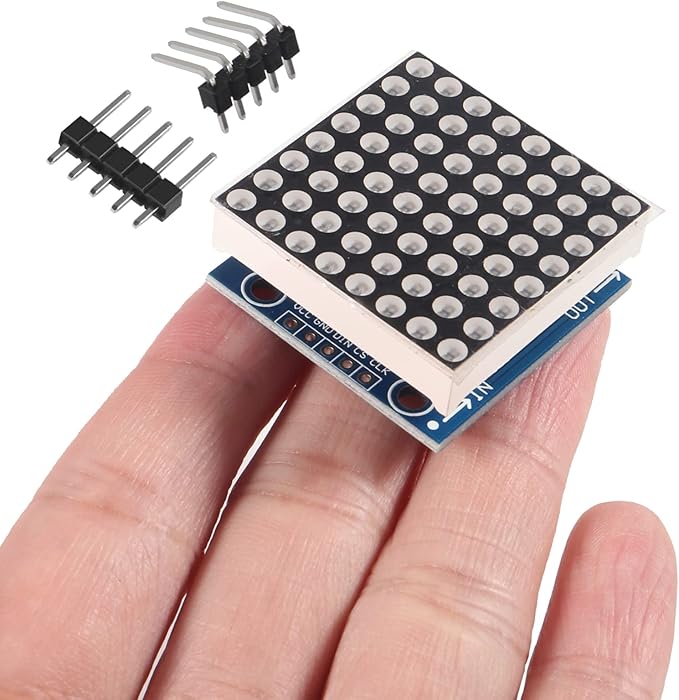 ACEIRMC 5PCS MAX7219 8x8 Dot Matrix LED Display Module 5V MCU Control MAX7219 88 LED Dot Matrix DIY Kit (B)