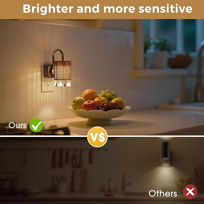 L LOHAS LED Night Lights Plug into Wall, Boho Fabric Cylinder Decor Night Light with Tassel, Dusk to Dawn Sensor, 0-100LM Dimmable Night Lights, Vintage Nightlight for Bedroom, Living Room, Hallway
