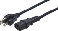 Amazon Basics Computer Monitor TV Replacement Power Cord, 6 ft, 32 count (Pack of 1), Black