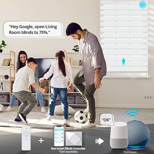 Go Smart Bridge Home Automation Hub for Motorized Blinds Compatible with Alexa, Google Home, IFTTT, Control4, Siri; Remote, App & Voice Control