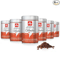 illy Whole Bean Coffee, Colombia Single Origin Medium Roast, 100% Arabica, Premium Italian Coffee, Ideal for Espresso, Drip, Moka and French Press Brewing, 8.8oz, 6 Pack