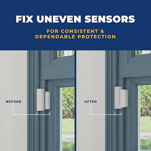 Adhesive Replacement Tape & Sensor Risers Bundle for ADT | Includes 24 Magnet Adhesives and 12 ADT Contact Sensor Spacers - Complete Home Sensor Installation Solution [Device/Magnet NOT Included]