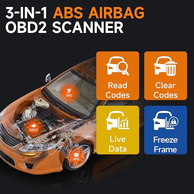 FOXWELL NT630 Plus OBD2 Scanner with ABS and SRS, 2026 ABS Auto Bleed Scan Tool, Brake Code Reader with Live Data, Bidirectional Control & SAS Oil EPB Reset Diagnostic Tool