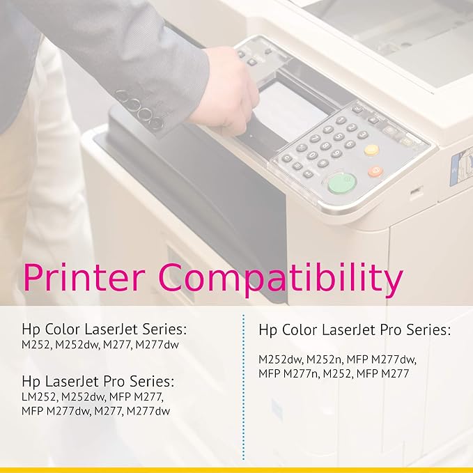 CS Replacement Toner Cartridge Compatible with HP 201A CF400A Black Pro M252dw M252n MFP M277dw MFP M277n M252 M252dw 3 Set