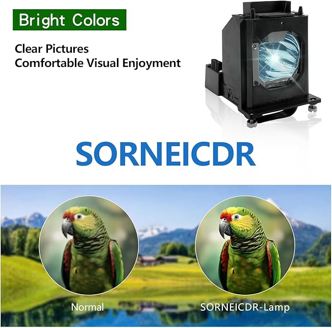 SORNEICDR 915B403001 Replacement Projector Lamp Bulb Compatible with Mitsubishi for WD-60735/WD-60737/WD-65737/WD-65735/WD-73C9/WD-73737/WD-65C9/WD-73735/WD-82837/WD-65736/WD-738, with Housing