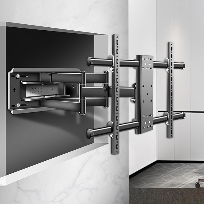HILLPORT 86 98 TV Wall Mount 55-100 inch Full Motion Bracket Large Screen Led Heavy Duty Swivel Tilt Sliding Adjustable Articulating, max vesa 800x600mm Load 165 lbs DY995