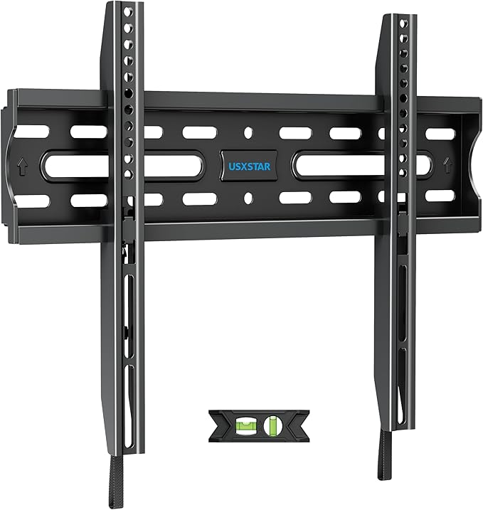 Fixed TV Wall Mount for Most 26-60 Inch Screen, Low Profile TV Mount with Quick Release Lock, Ultra Slim Wall Mount Bracket, Max VESA 400x400mm, Holds up to 99 lbs, up to 16”Wood Studs by USX STAR