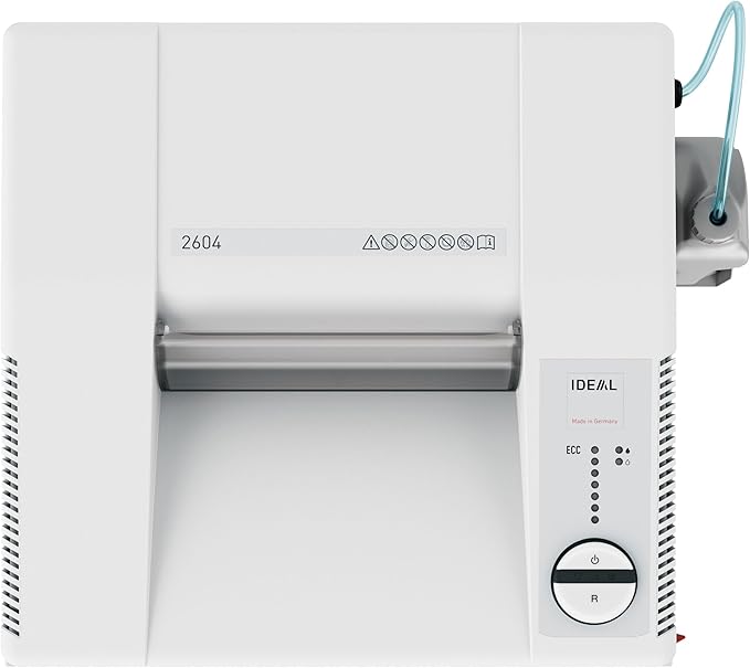 ideal. 2604 Cross-Cut Centralized Office Shredder with Automatic Oiler, Continuous Operation, 14 to 16 Sheet Feed Capacity, 26 gal Bin, Shred Staples/Paper Clips/Credit Cards/CDs/DVDs, P-5 Security