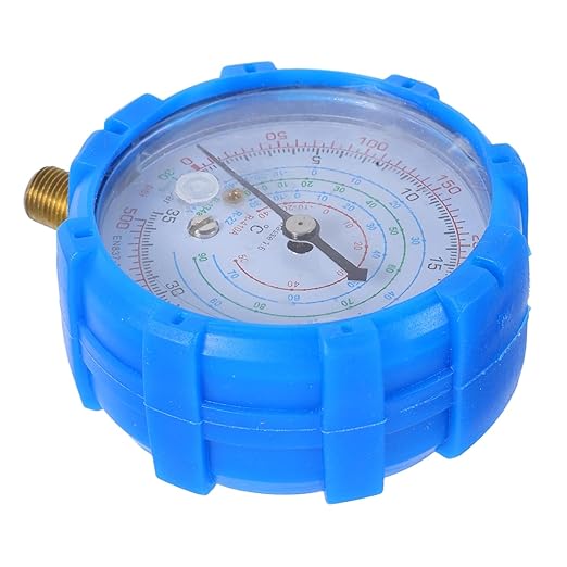 AKOOSY Automotive Manifold Gauge Set High Pressure Gauge with Hoses for Car Air Conditioner Maintenance Cooling Pressure Monitor HVAC Tool for Efficient Repairs