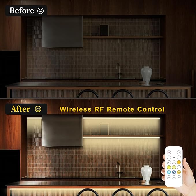 Pandery COB LED Strip Light,CCT Dimmable Strips Light,2700K-6500K,32.8ft/10m,8mm Wide,CRI90+ 24V LED Strips Kit with Bluetooth APP Control/Music Mode,for Bedroom,Kitchen,DIY Lighting