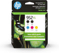 HP Original 952XL Black, Cyan, Magenta, Yellow High-Yield Ink Cartridges (5-Pack) | Works OfficeJet 8702 OfficeJet Pro 7700, 8210, 8700 Series | Eligible for Instant Ink | 6ZA00AN