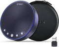EMEET M3 Conference Speaker and Microphone, Zoom Certified Bluetooth Speakerphone with 4 AI Mics 360° Voice Pickup, 18H Talk Time, USB 2.0&Bluetooth 5.0 with Daisy Chain for 20 People for Zoom Teams