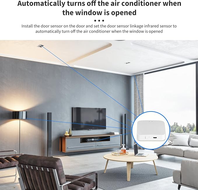 Mini Gateway, Gateway Smart Gateway Remote Control Micro USB Port Gateway Hub Remote Control Smart Hub for TUYA for Home Appliances