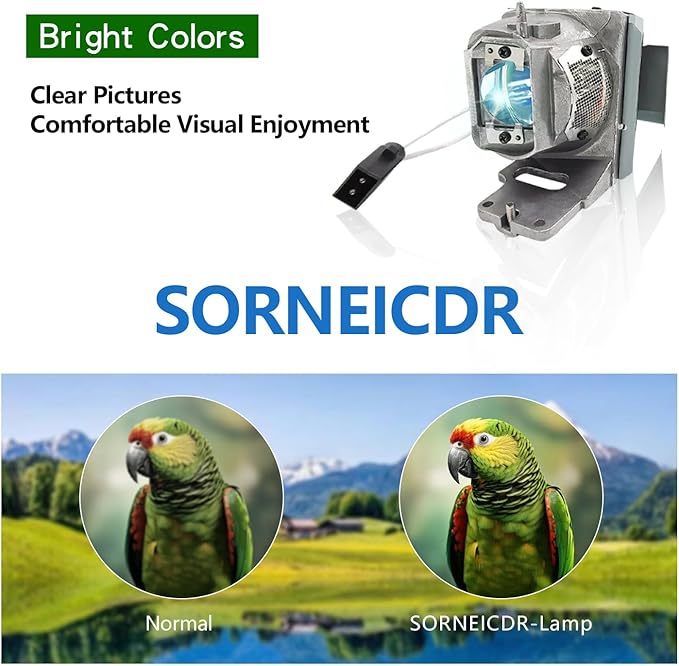 SORNEICDR BL-FU245A Replacement Projector Lamp Bulb Compatible with Optoma HD39HDR GT1080HDR EH412ST EH412 W412 X412 Projectors, with Housing