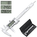 Digital Calipers, Caliper Measuring Tool with Large LCD Screen, Stainless Steel Micrometer Caliper Digital, Auto-Off Feature, Screen Splash Proof, Switch from Inch Metric Fraction (6Inch/150mm)